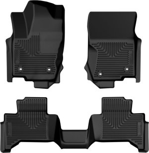 Lexus GX550 Floor Mats - Front + Rear - Husky Liners - Weatherbeater - Black - 2024+